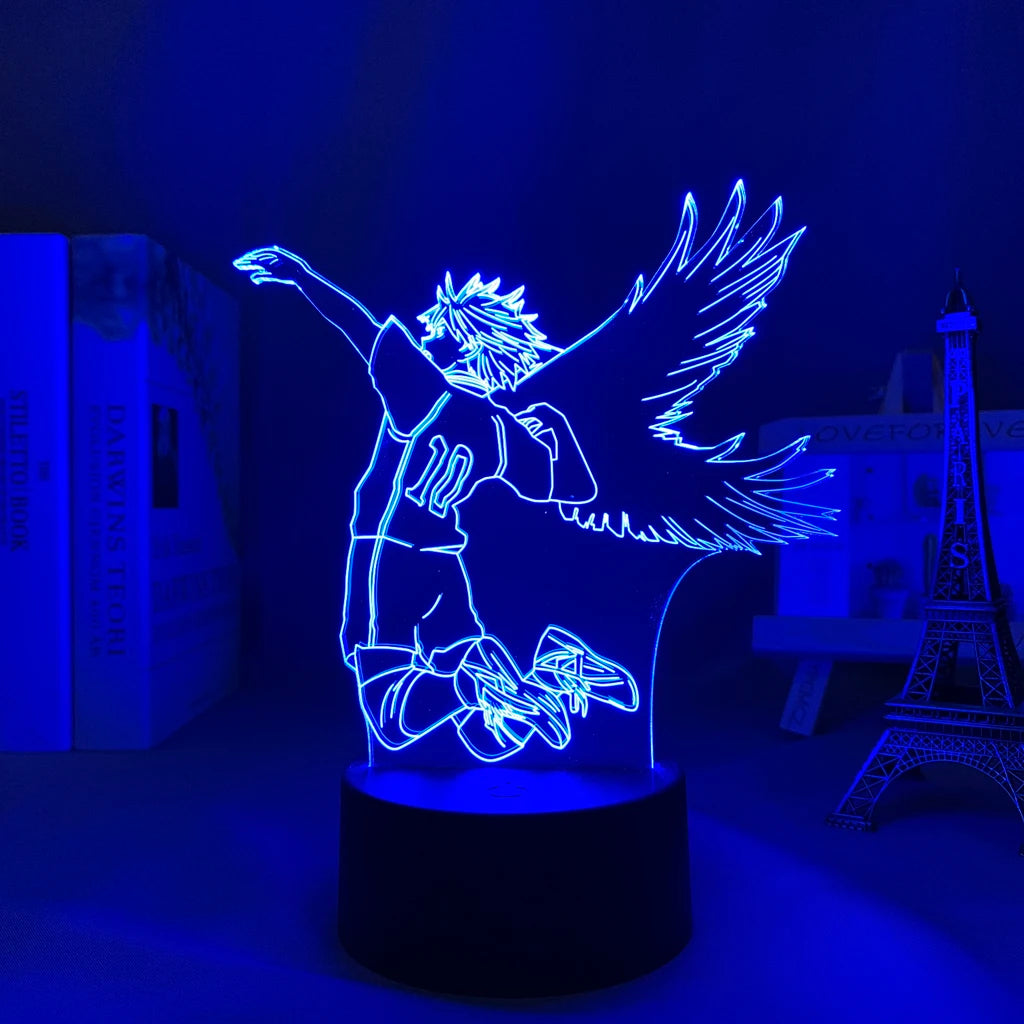 Haikyuu 3D Character Lamp for Anime Room Ambiance