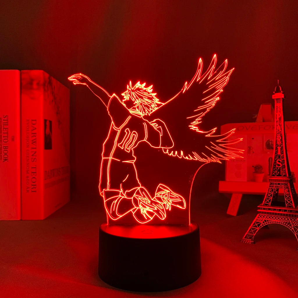 Haikyuu 3D Character Lamp for Anime Room Ambiance