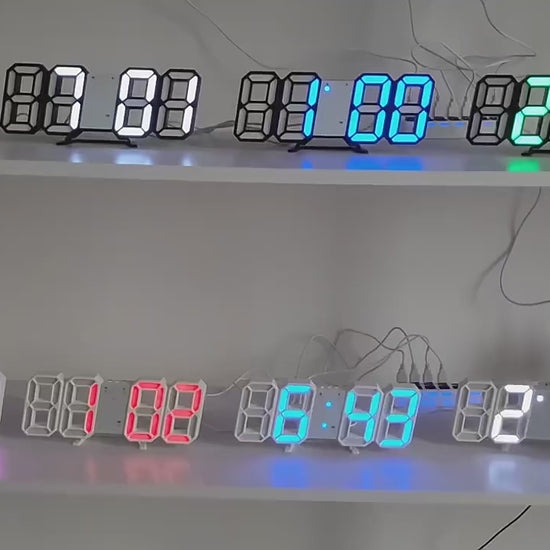 Modern Elegance 3D LED Digital Wall Clock for Stylish Home Interiors